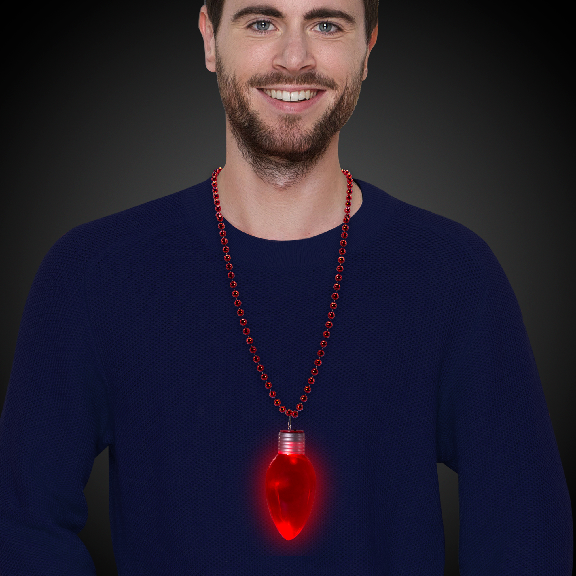 LED Jumbo Christmas Bulb Necklace 6