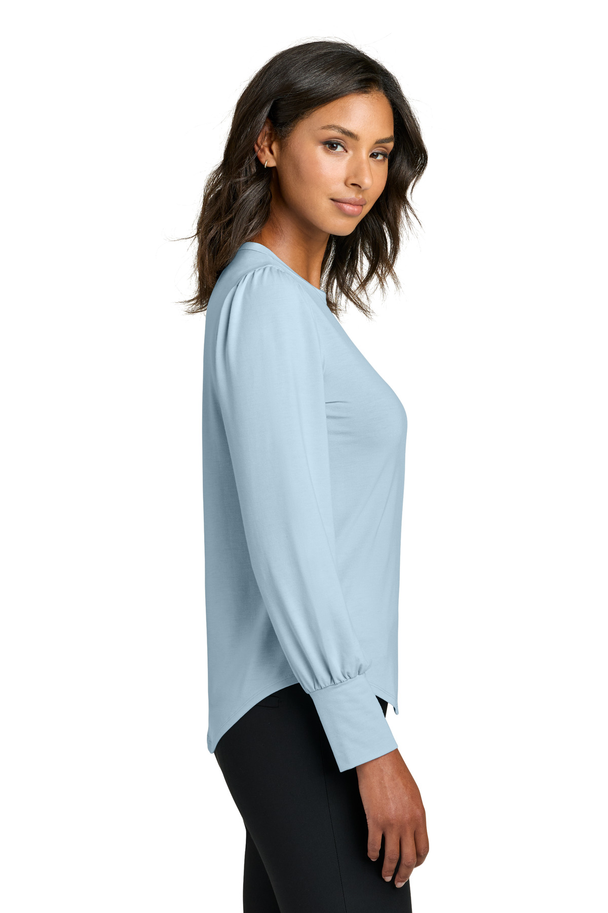 Mercer+Mettle Women's Stretch Jersey Long Sleeve Blouson Top MM1019 4