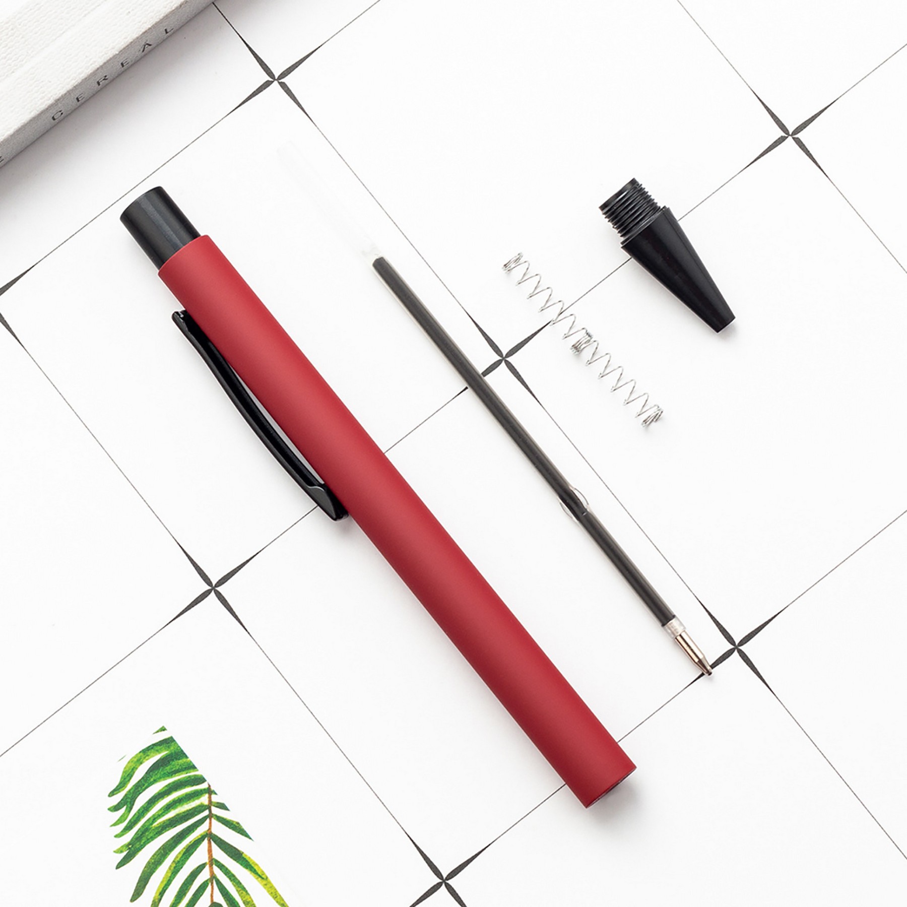 Aluminum Rod Pen Press Ballpoint Pen Signature Pen 2