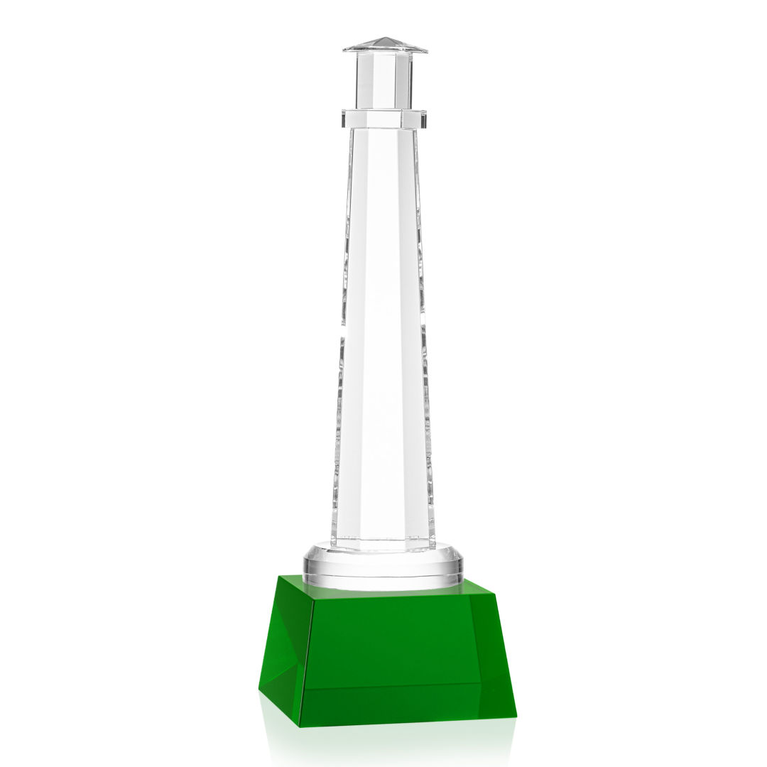 Lighthouse Award on Robson Base - Green 8
