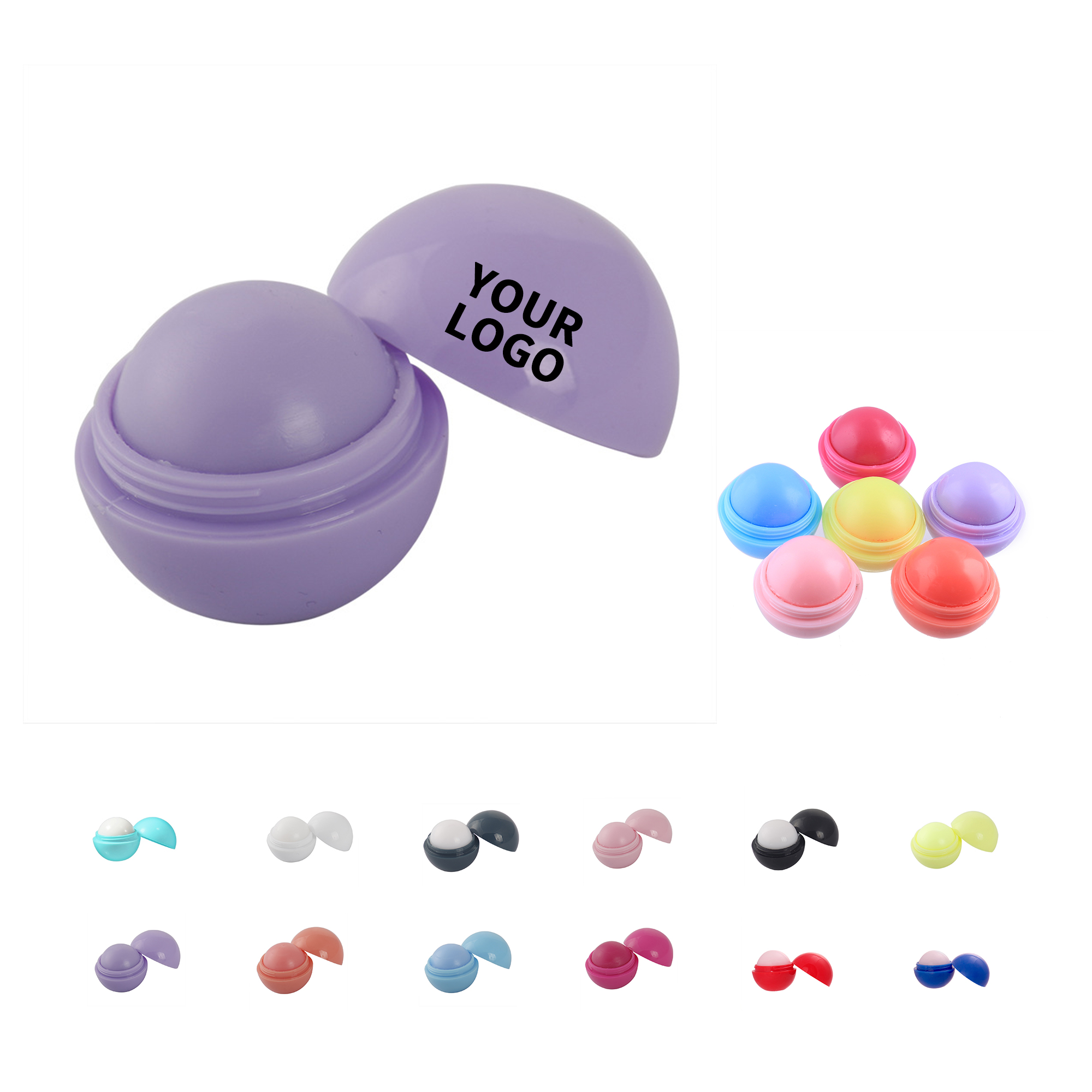 Round Moisturizing Lip Balm In Compact Sphere 4