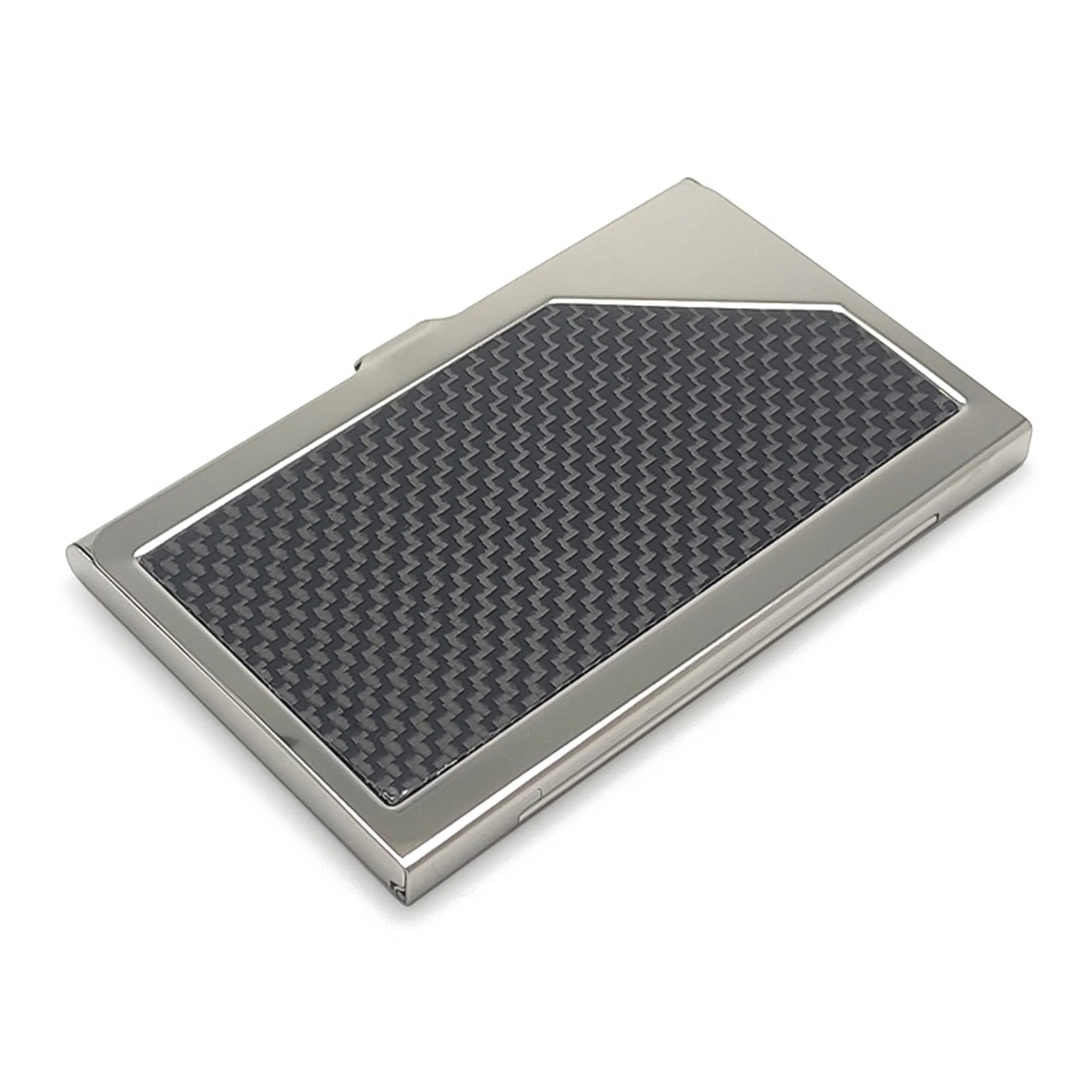 Stainless Steel PU Leather Business Card Holder MOQ10pcs 2