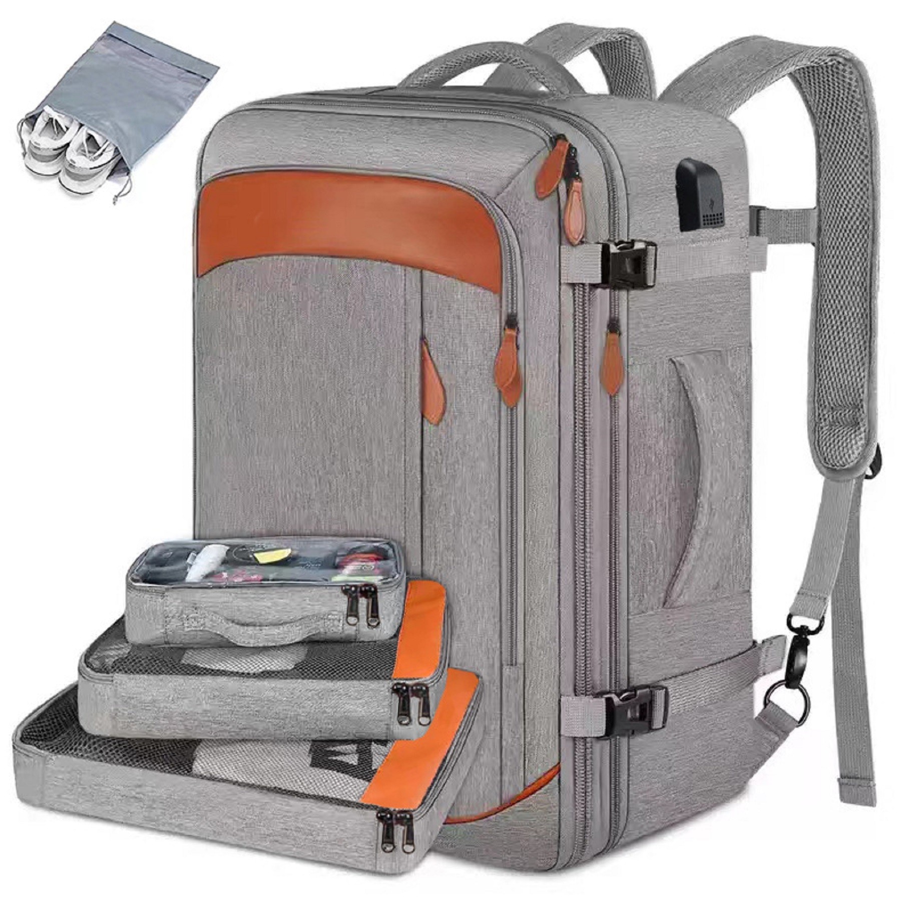 5 Pack Extra Large 40L Flight Approved Travel Backpack 6