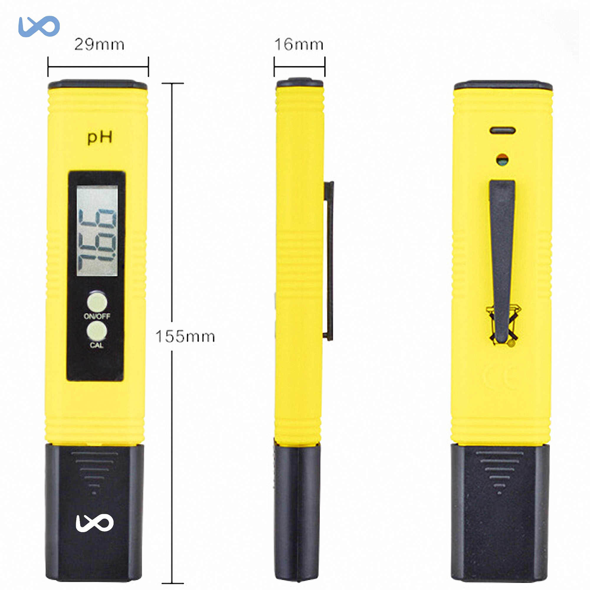 Portable Digital Water PH Tester, custom safety vest with logo imprint 2