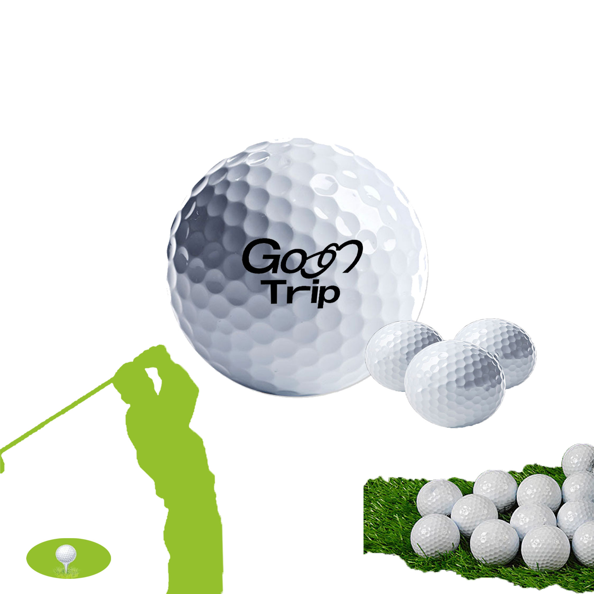 Two Layer Golf Train Ball 1