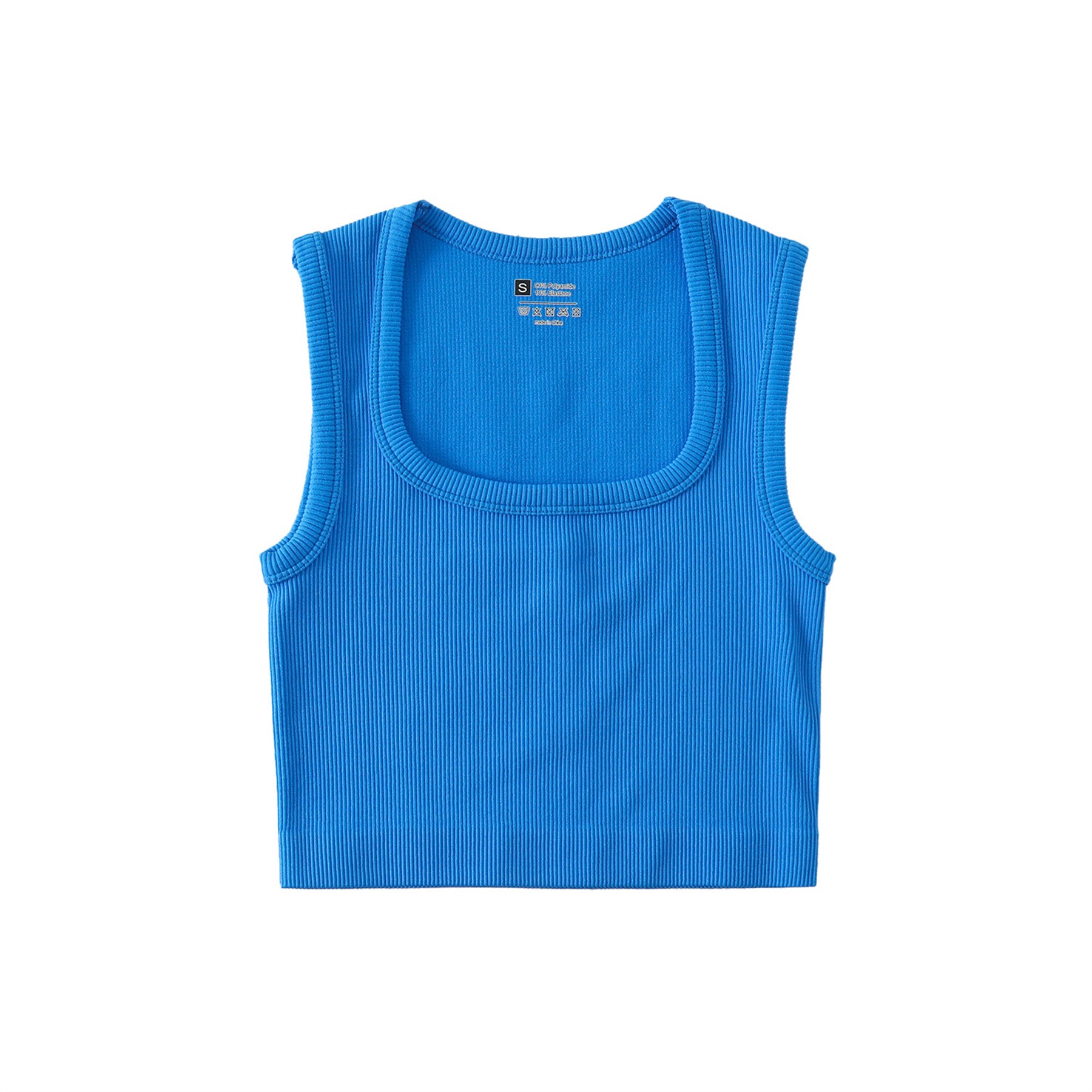 Womens Ribbed Longline Sports Bra 3
