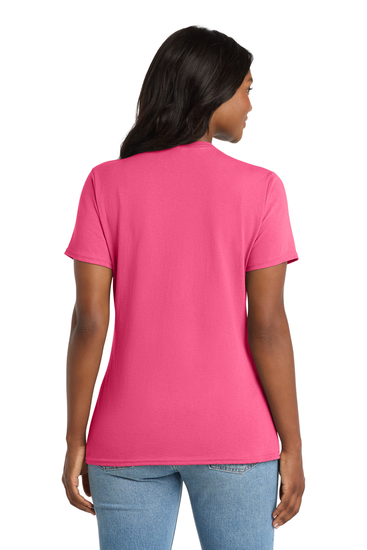 Port & Co Women's Core Cotton V-Neck Tee. LPC54V 86
