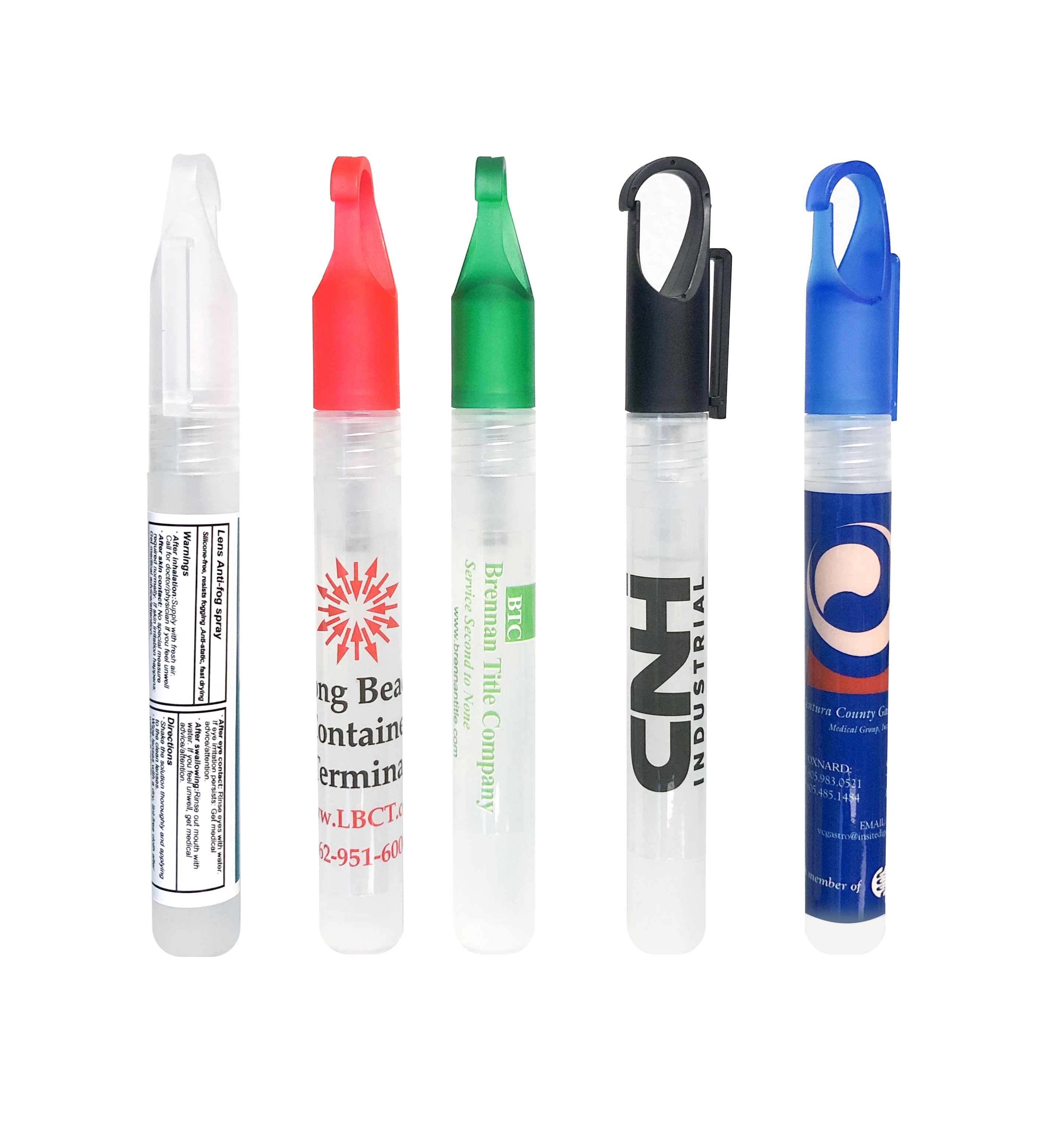 Carabiner Cap 0.34oz  80% Pen Spray  Hand Sanitizer 7