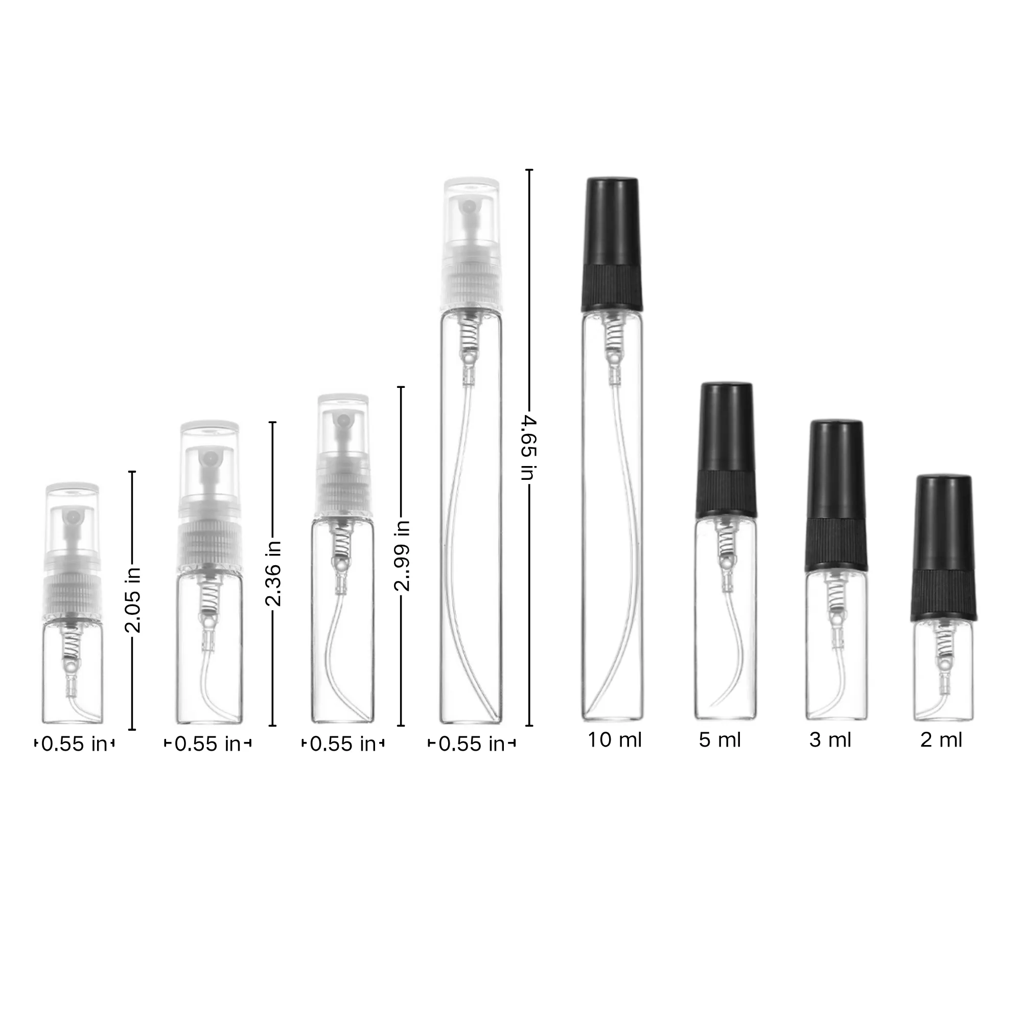 Portable Travel Perfume Spray Glass Bottle Free Shipping 3