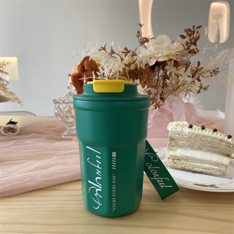 13.5Oz Vacuum Casual Travel Mug For Hot/Cold Coffee 3