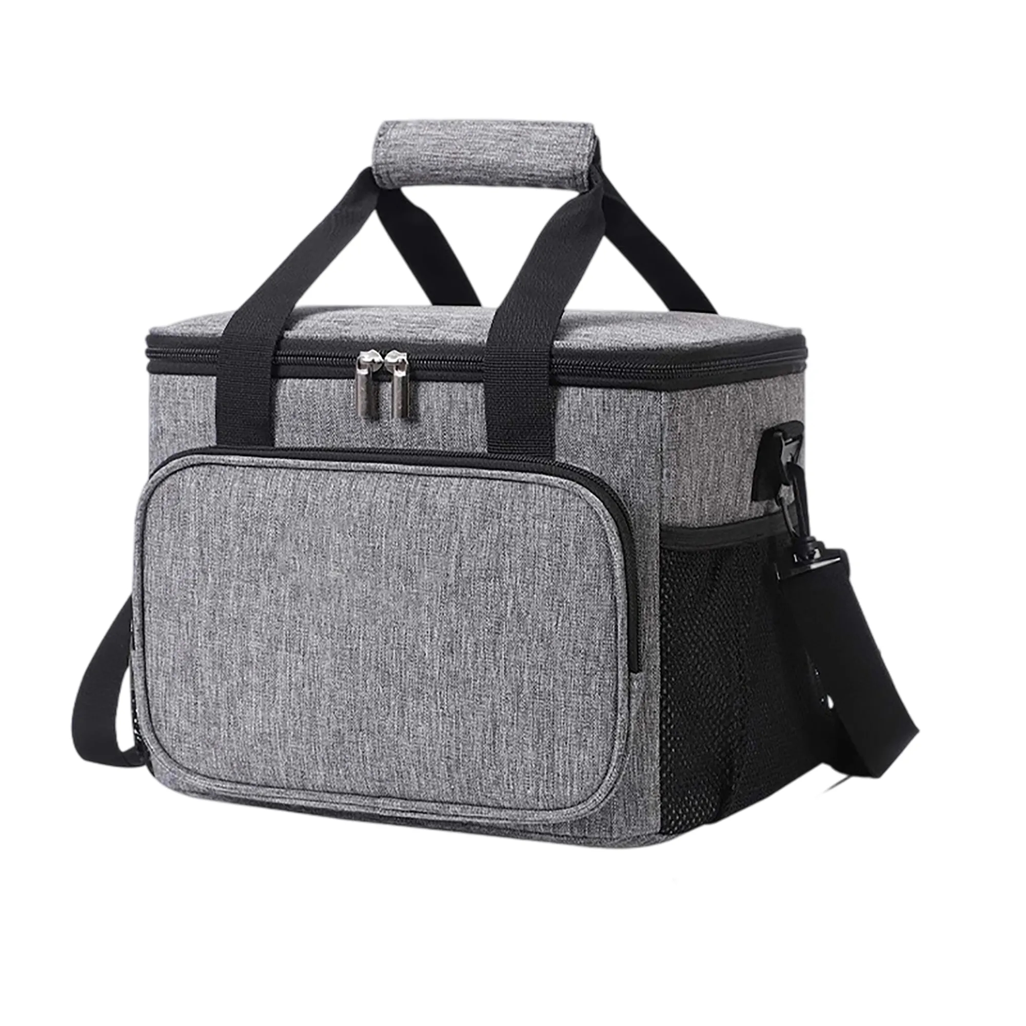 15L Waterproof Oxford Cloth Picnic Cooler Bag with Zipper 2