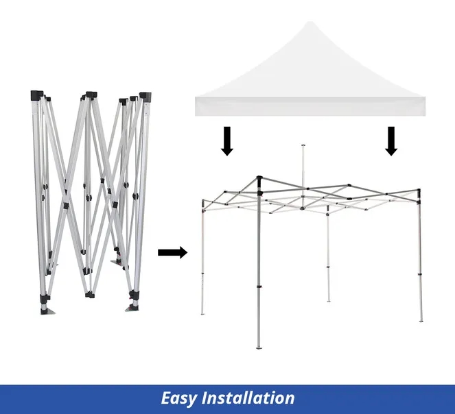 10' x 10' White Canopy Tent Package 4