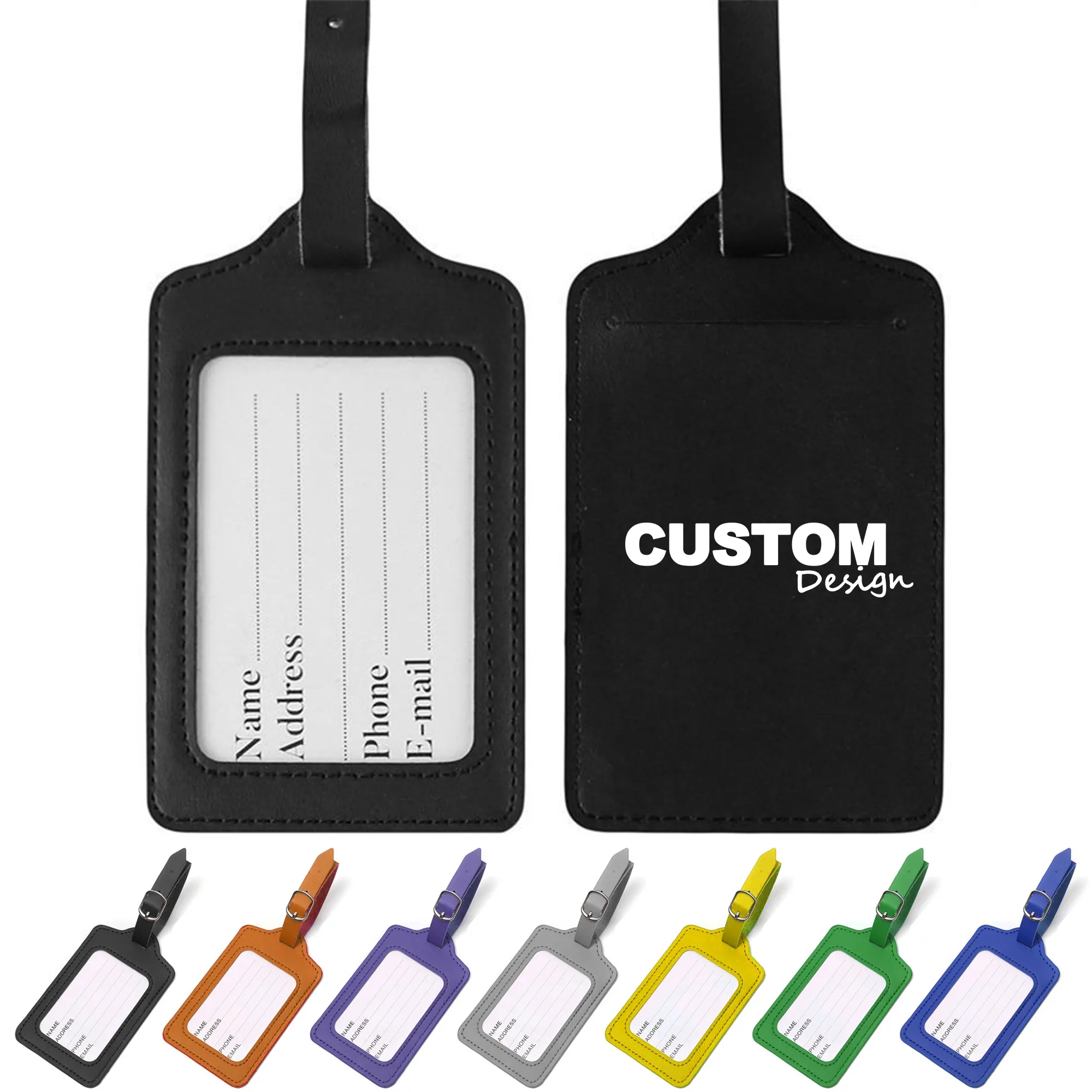 Leather Travel Luggage Tags 12
