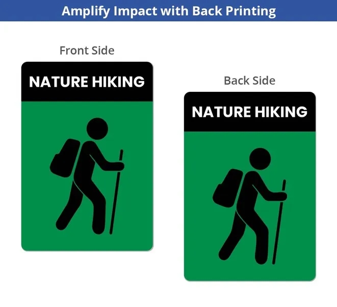Custom Trail Markers Signs (1ft x 1ft/Sqft) 8