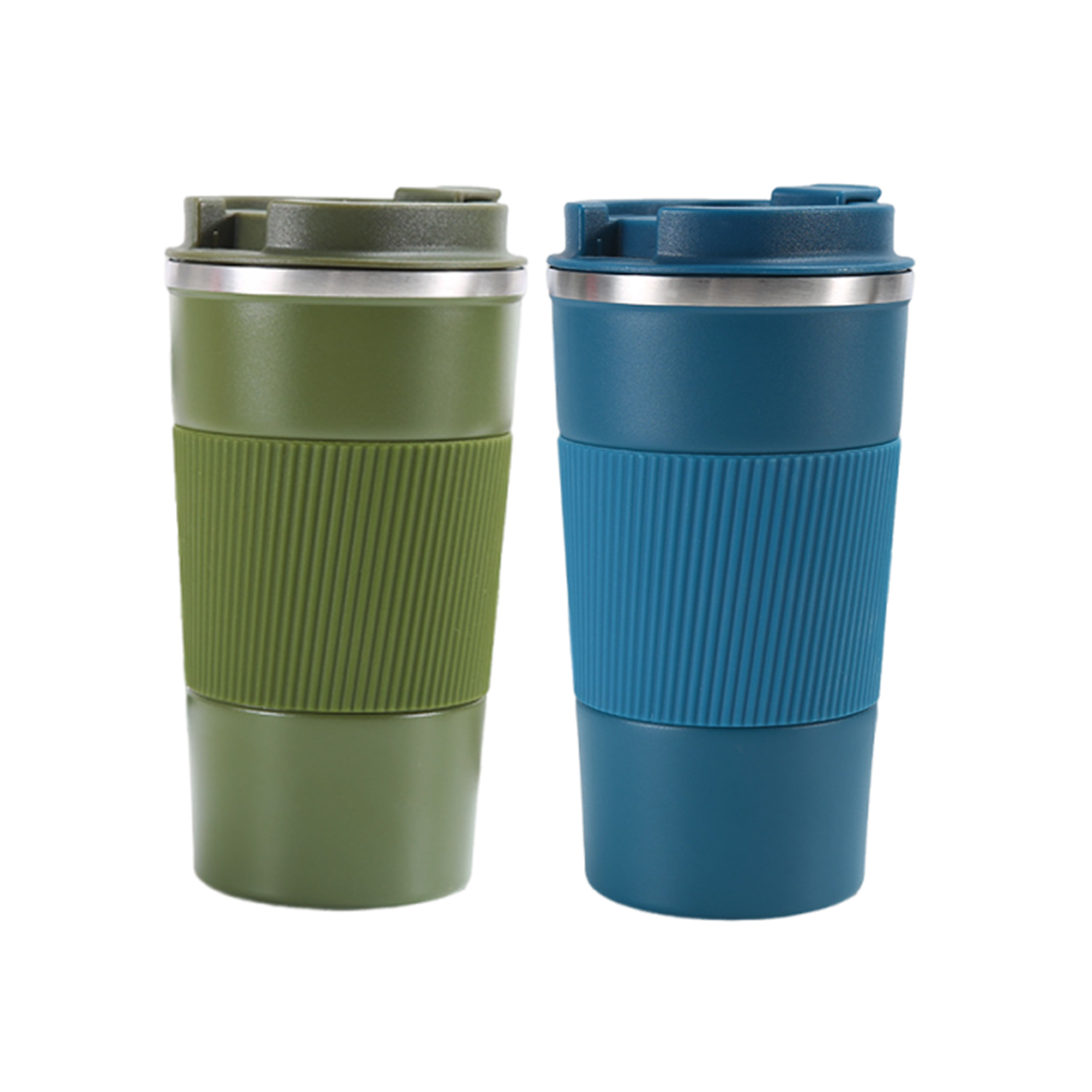 Powder Coated Stainless Steel Thermal Tumbler with Lid 4