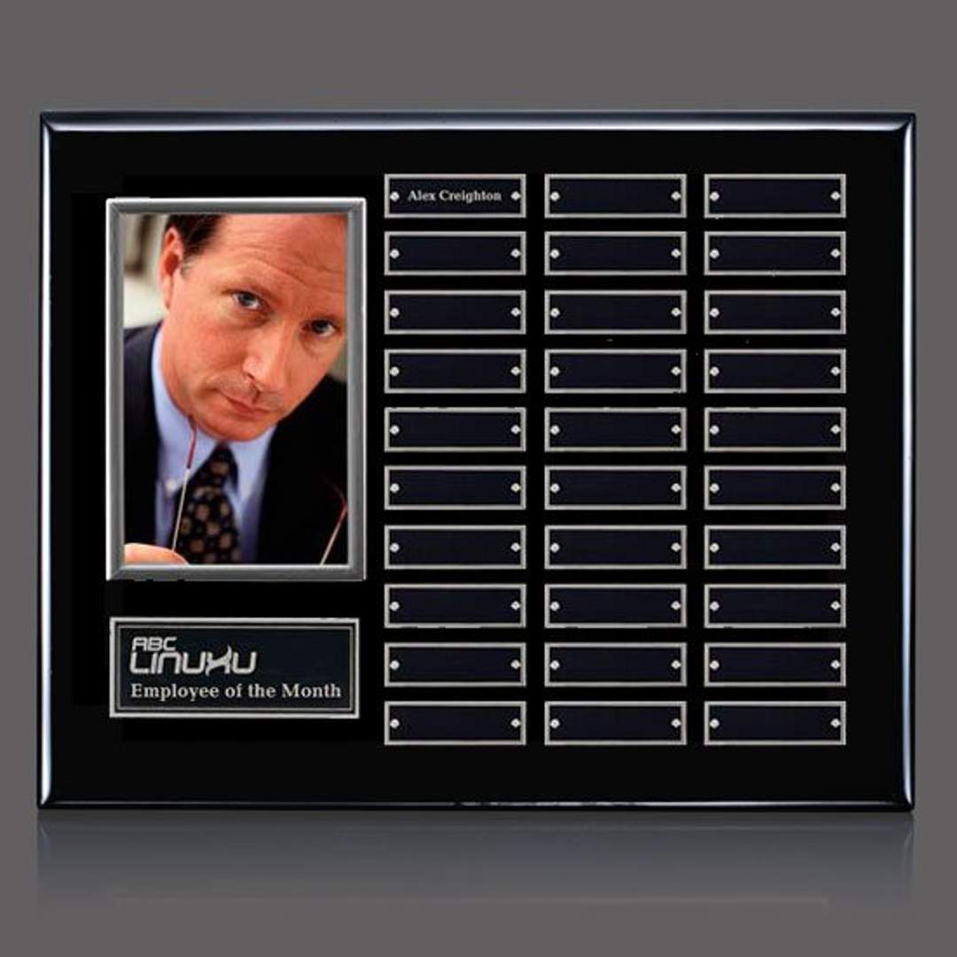 Photo (Vert) P/Plaque - Black/Silver 2