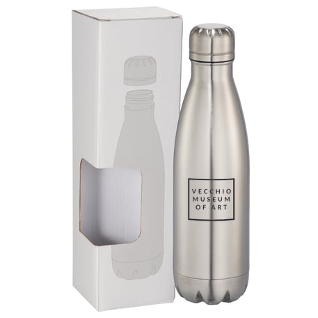 Copper Vacuum Insulated Bottle 17oz w/ Window Box, custom water bottle with logo imprint 53
