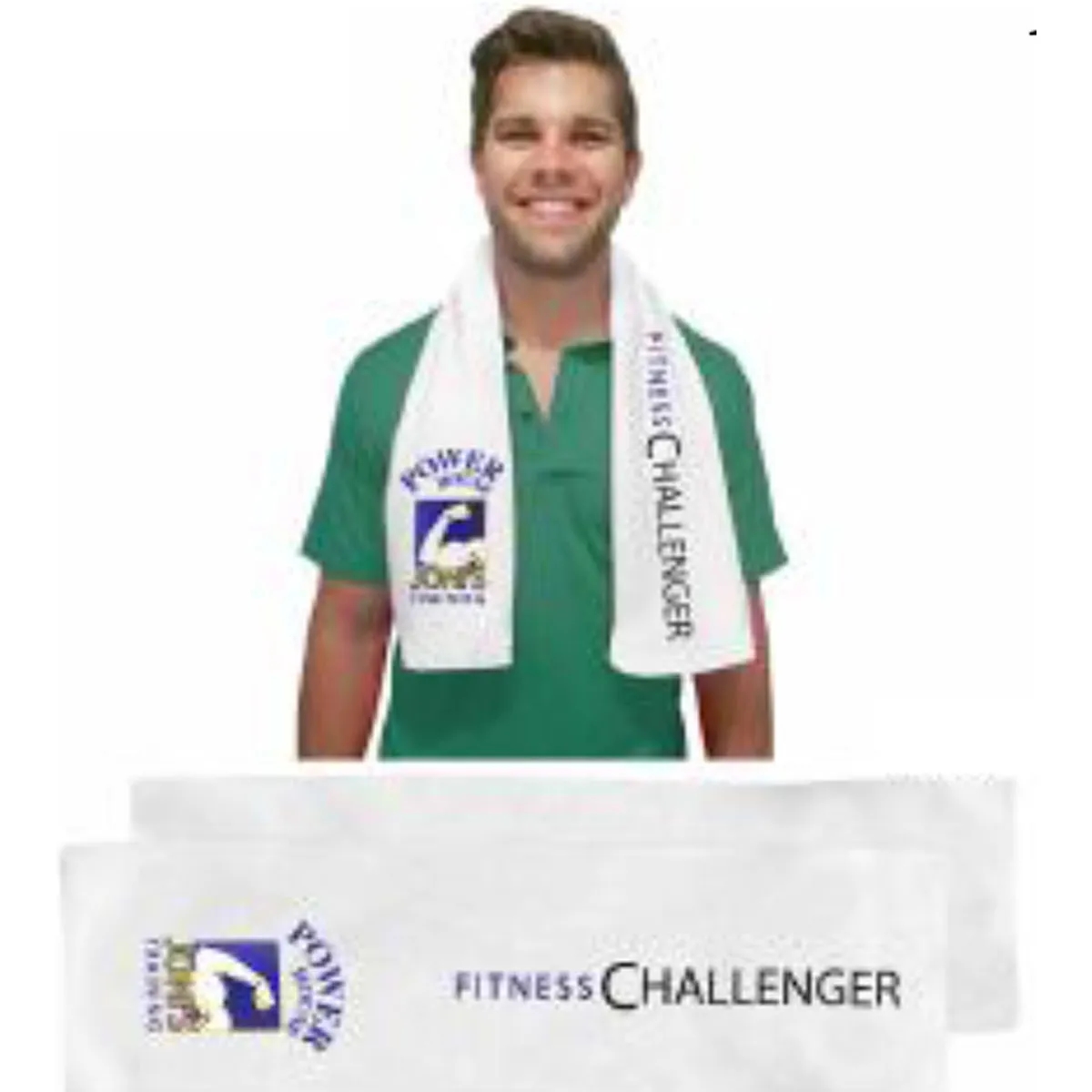 Sublimated Half-Bleed Microfiber Terry Gym Towel, 12x44 2