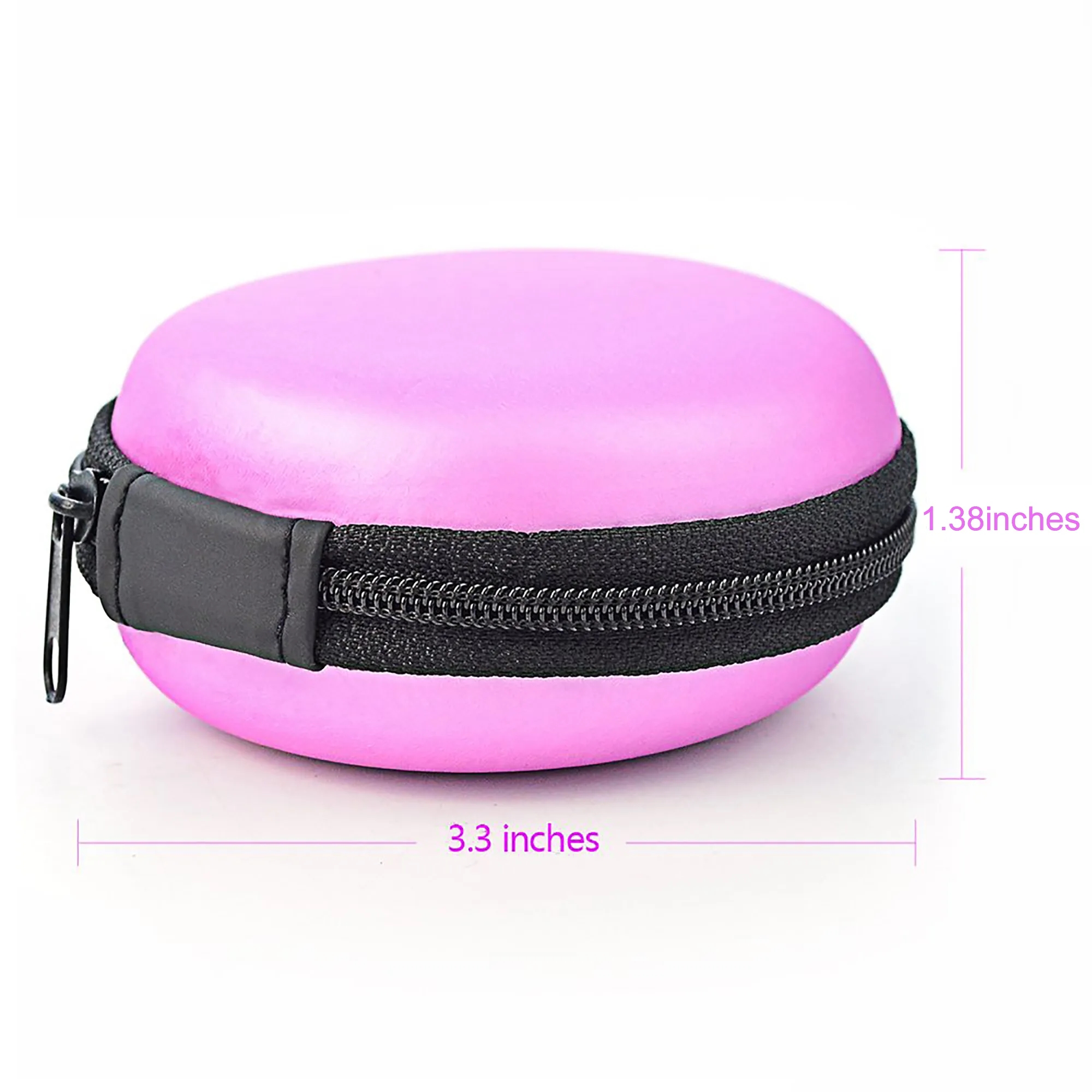 Round Earbuds Cable Case Pouch 3