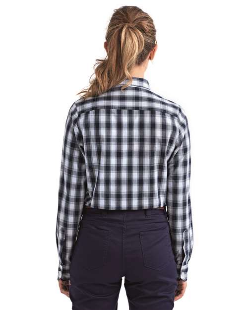 Women's Mulligan Check Cotton Dress Shirt - RP350 30