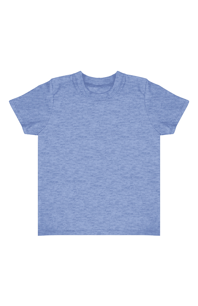 Toddler Blend Short Sleeve Coverstitch Neck Tee 3