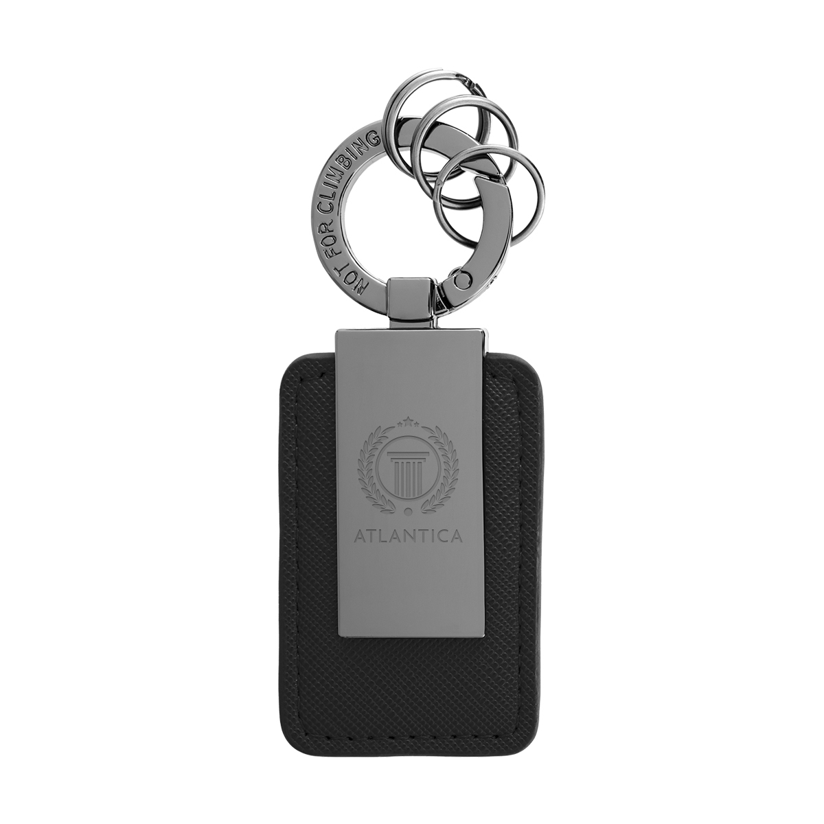 Leatherette Carabiner Clip Key Tag 5