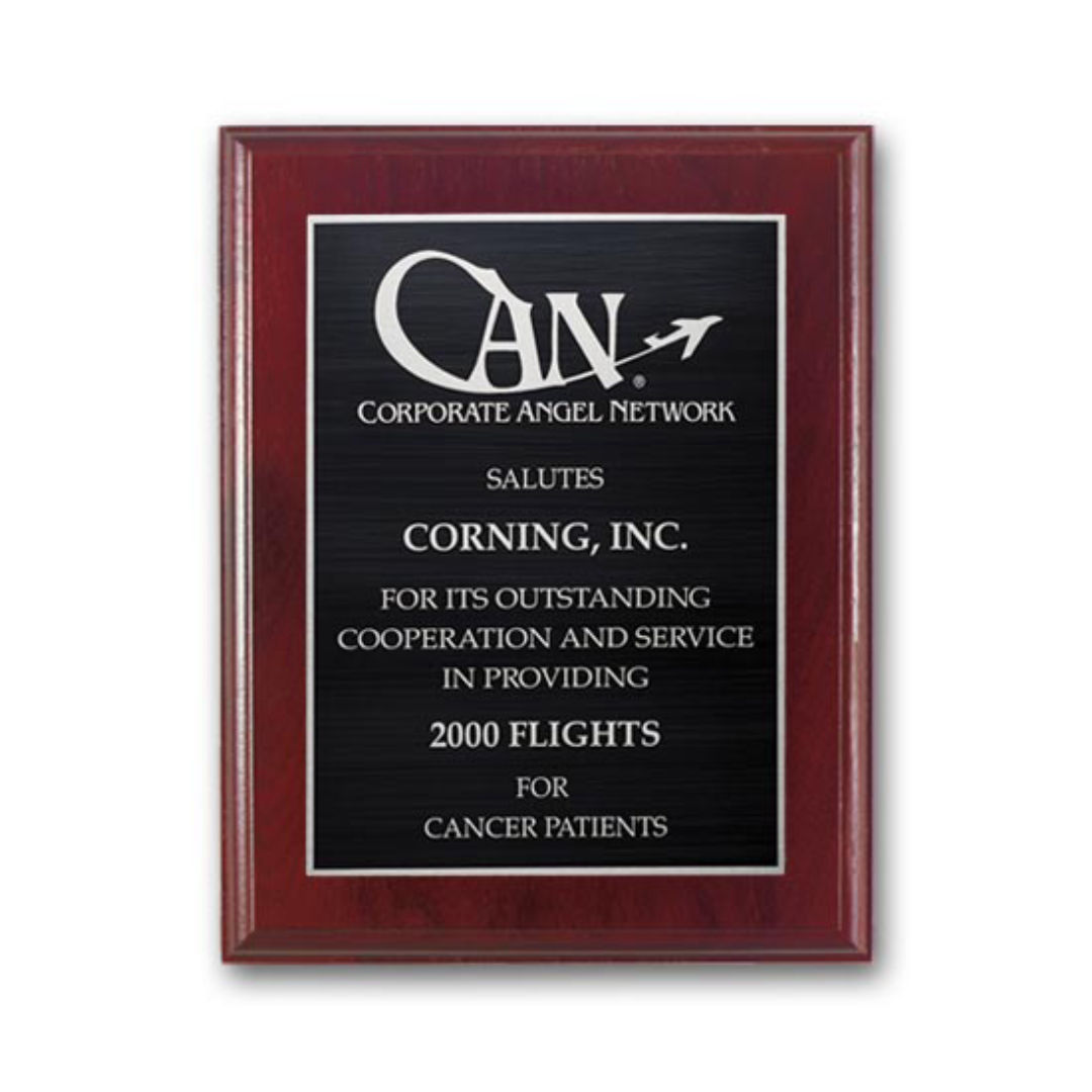 Etch/Antiqued Plaq - Mahogany 3