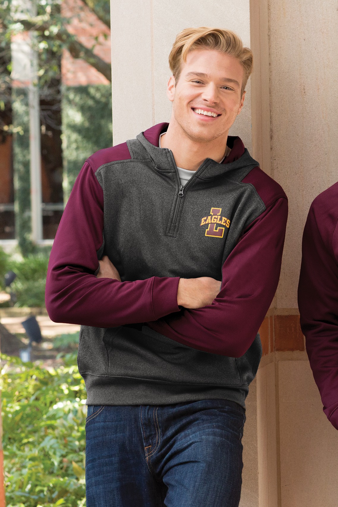 Tech Fleece Colorblock 1/4-Zip Hooded Sweatshirt