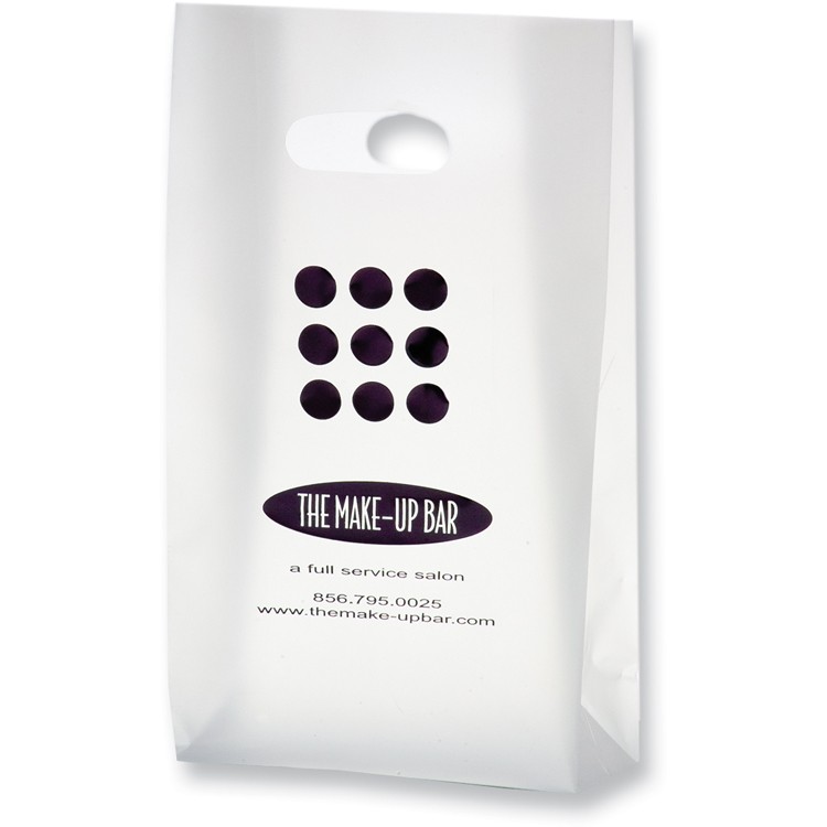 Clear HDPE Frosted Die Cut Tote 1
