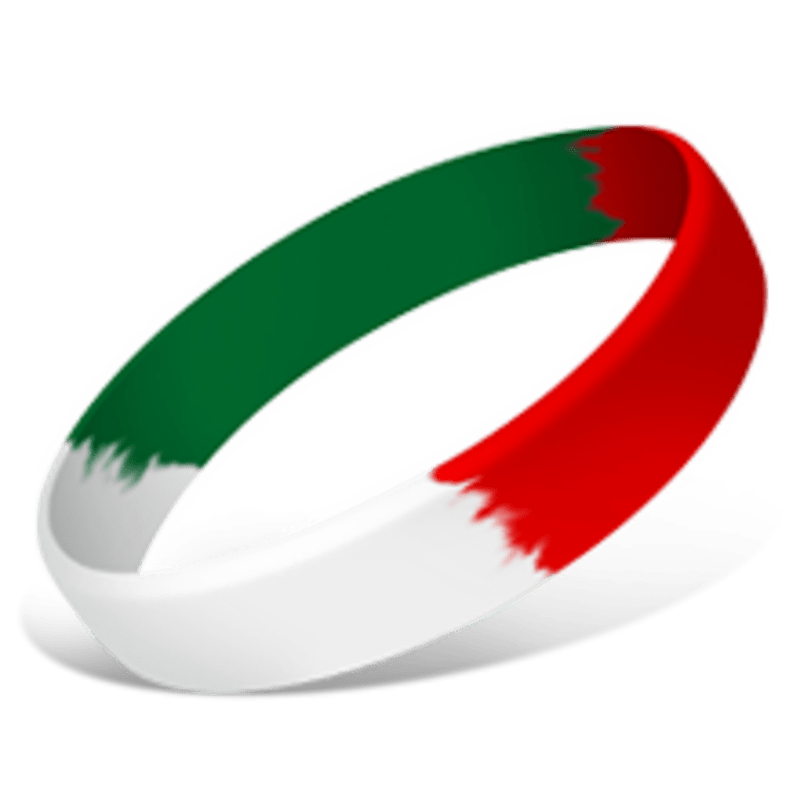 1 Inch Full Color Printed Wristbands 123