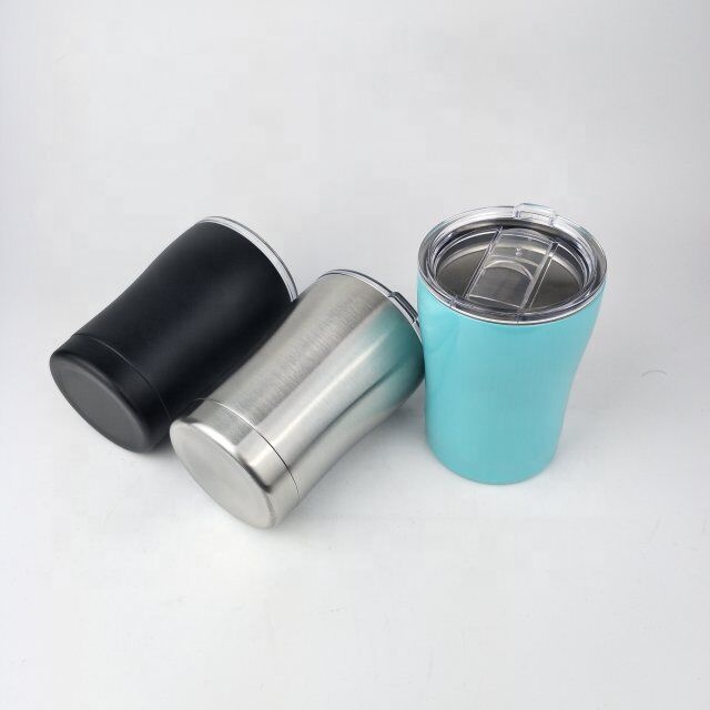 10 oz Stainless Steel Low Ball Tumbler with Lid 4