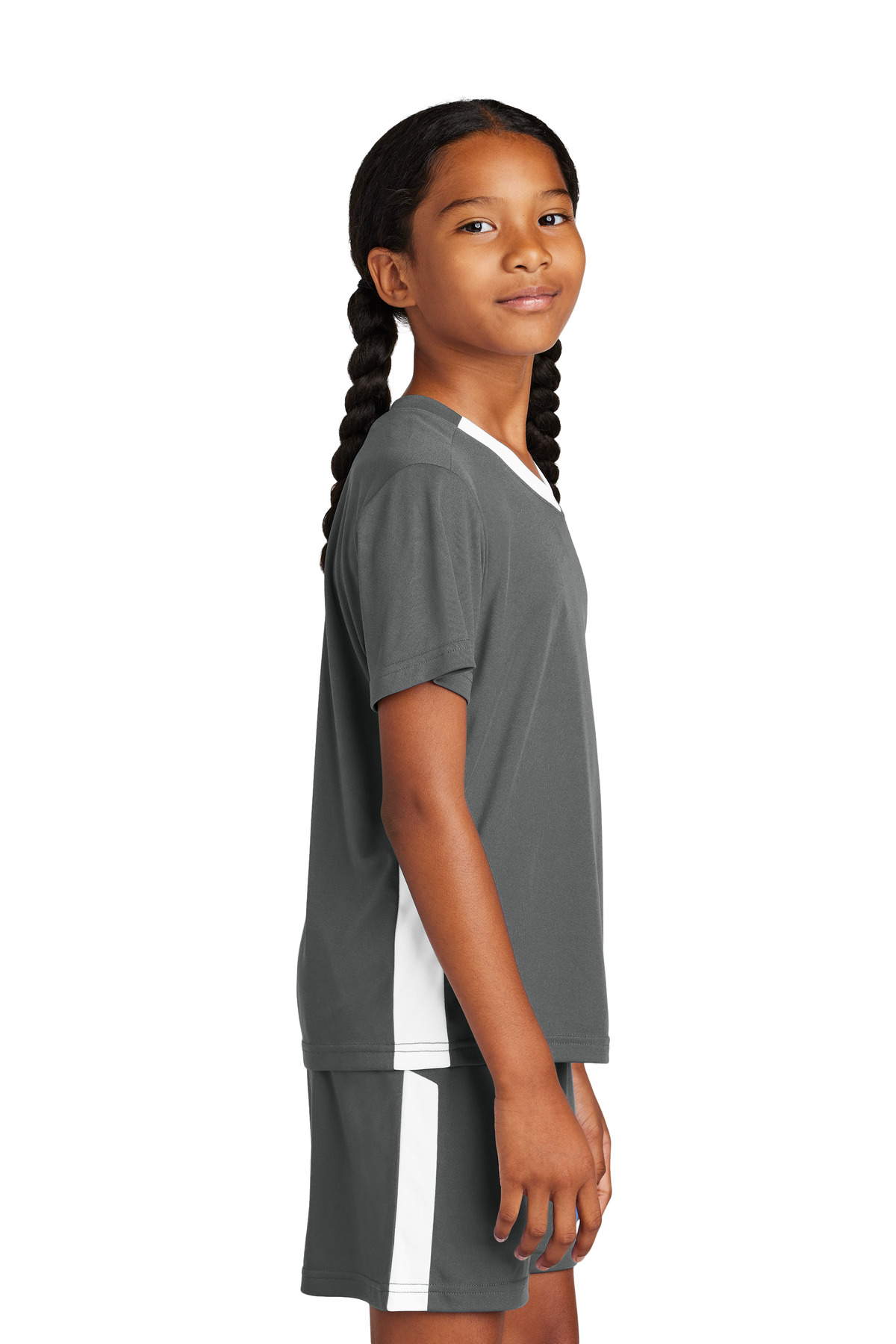 Sport-Tek Youth Competitor United V-Neck YST101 38