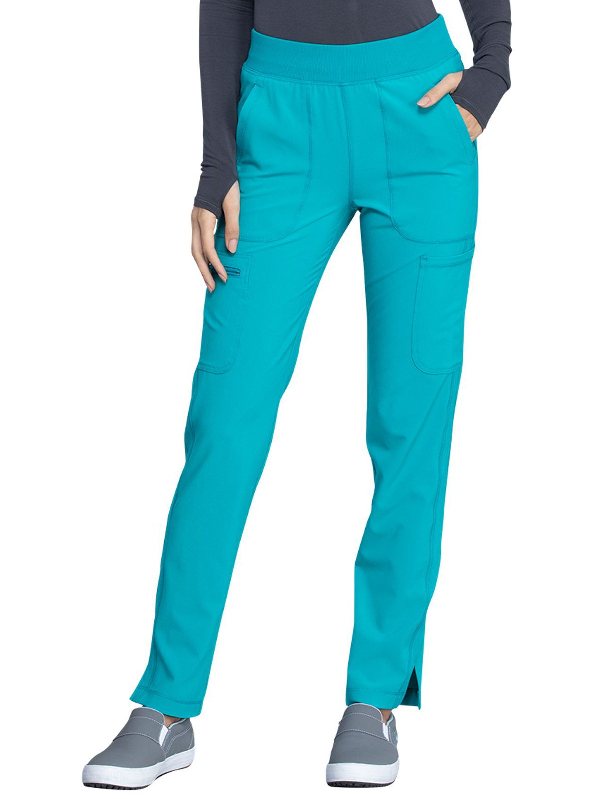 Infinity - Women's 6- Pocket Mid Rise Tapered Leg Pant 12