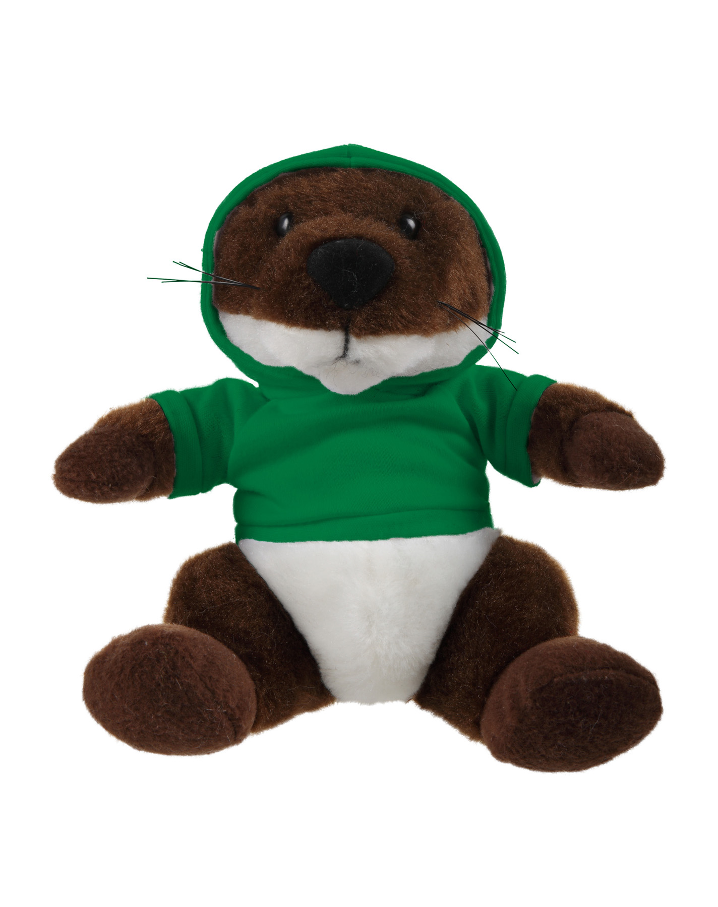 Soft Plush Stuffed Sitting Otter wearing a Hoodie 18