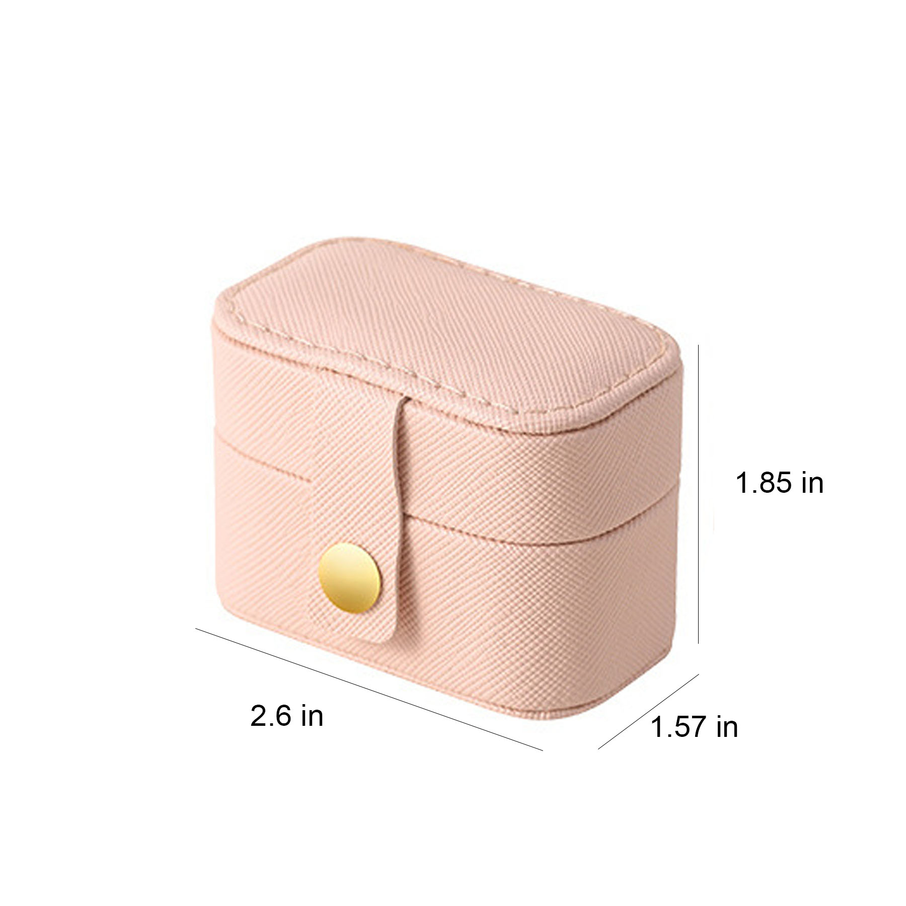Portable Leather Earring Jewelry Box 7