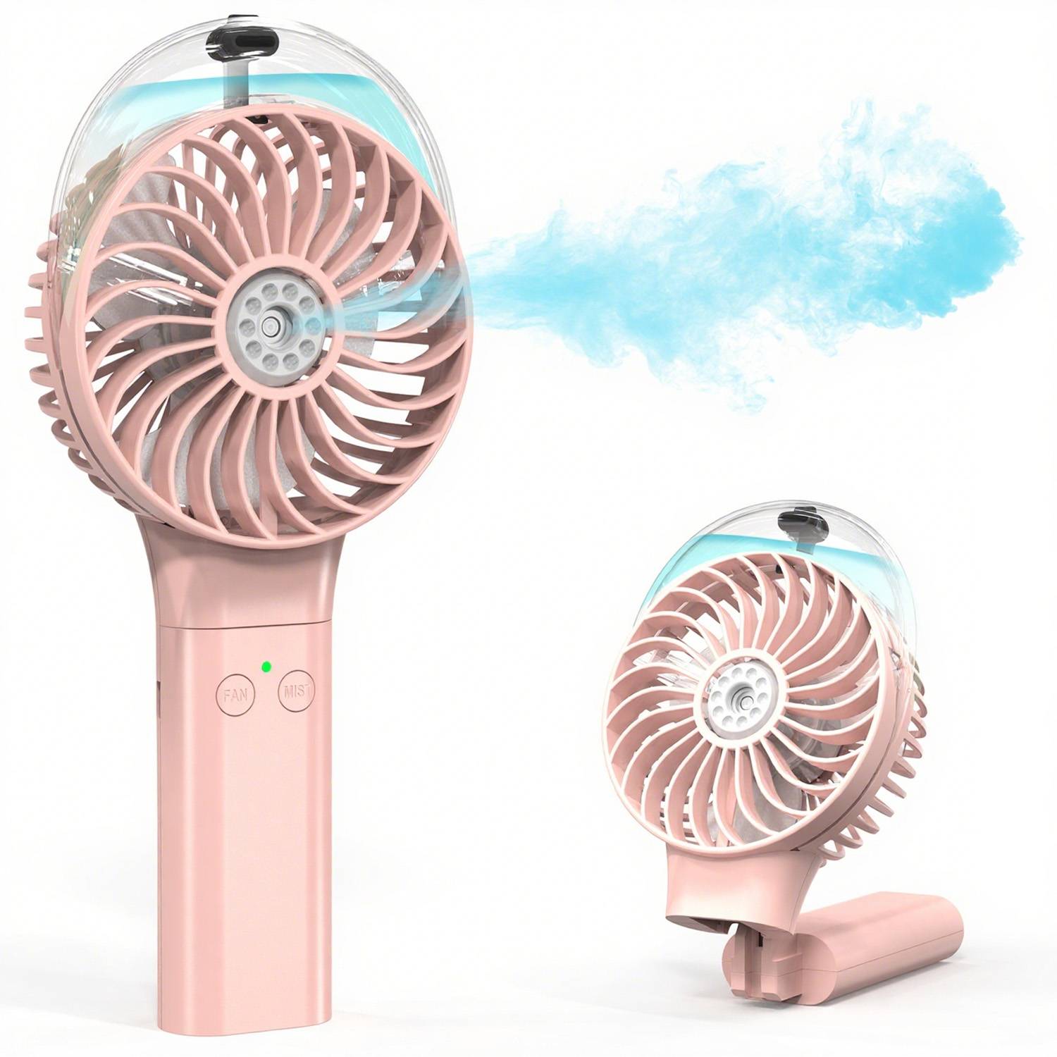 Mini Plastic Rechargeable Handheld Mist Fan 6