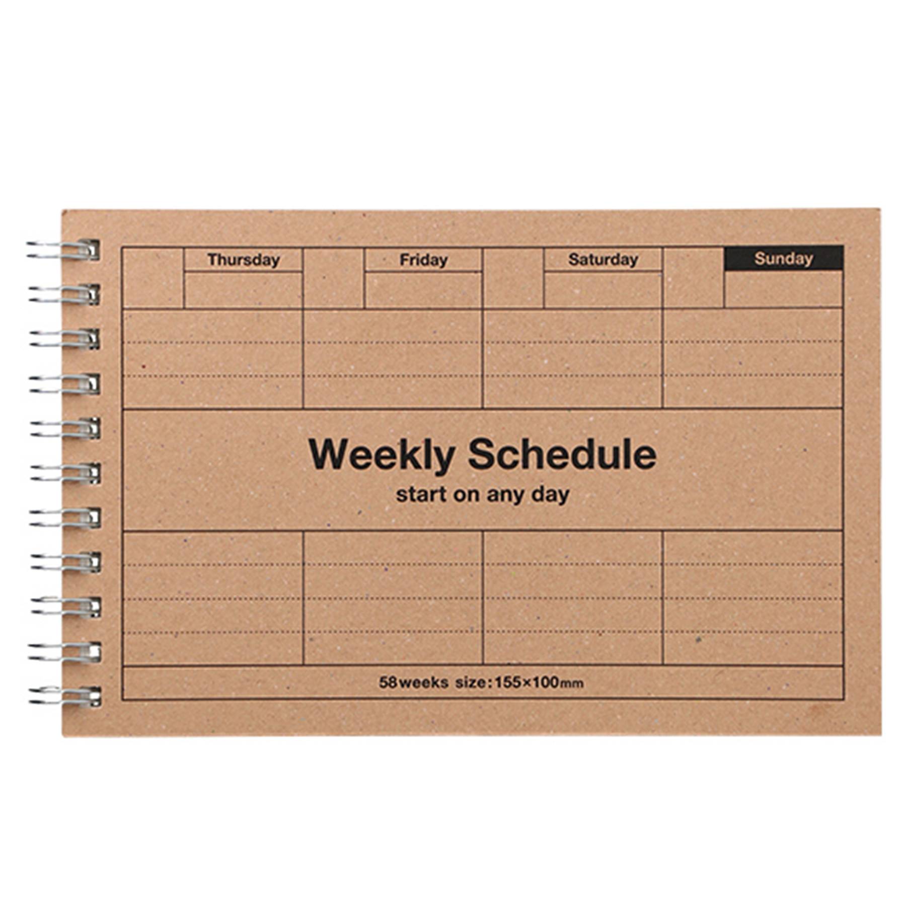 Weekly Schedule Notebook Paper Handbook For Office Matters 4
