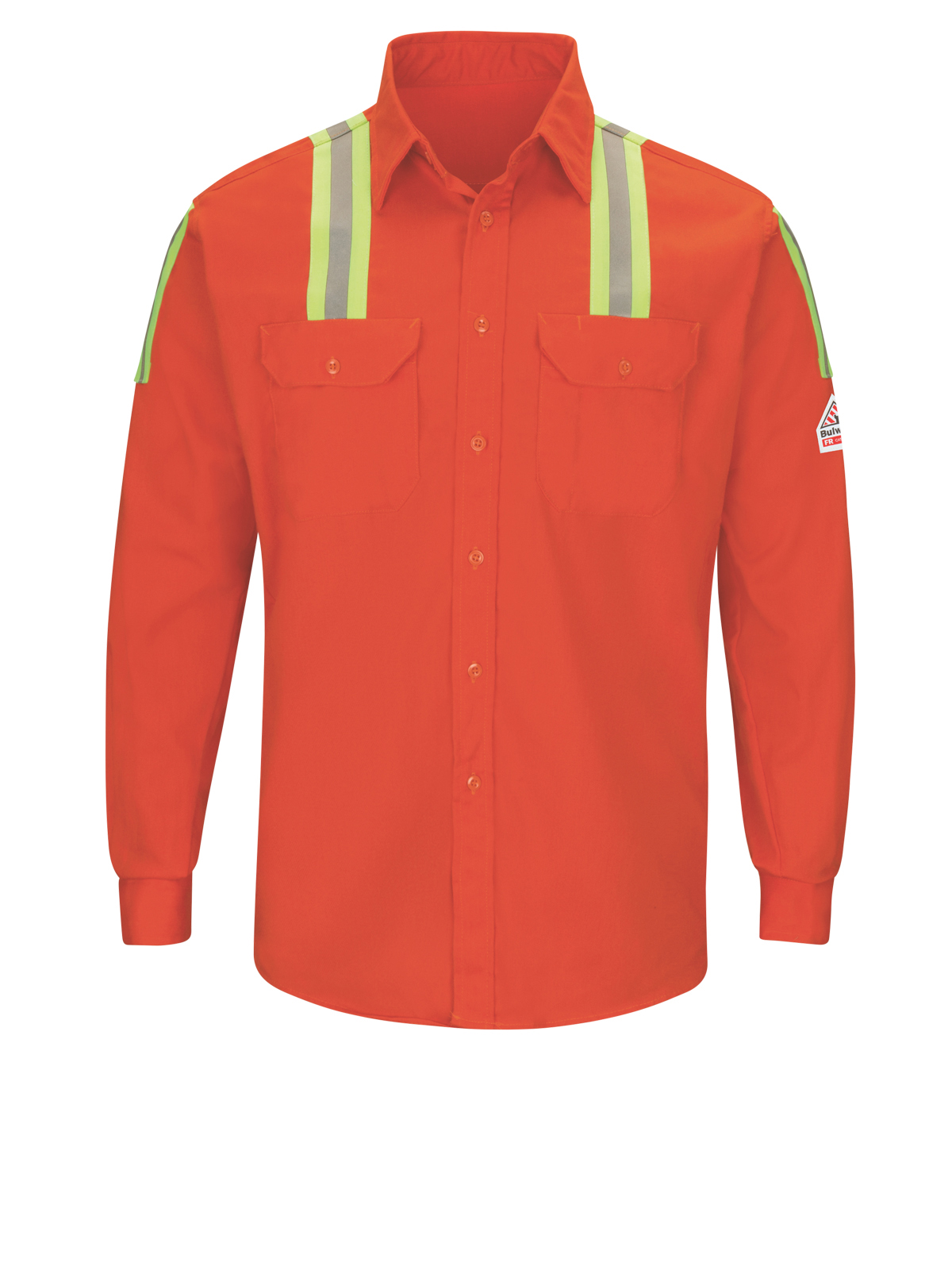 Bulwark Shirts - Men's 7Oz Excel Flame-Resistant Hi-Visibility Work Shirt