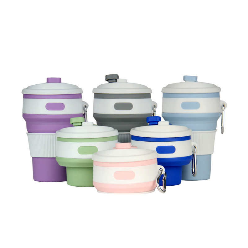 12 oz Silicone Collapsible Cup W/ Carabiner 6