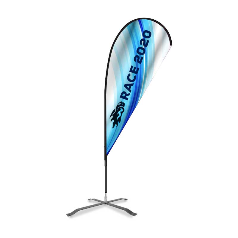 Flex Blade® Teardrop Flag Kit, Single-Sided - 6' outdoor flag 1