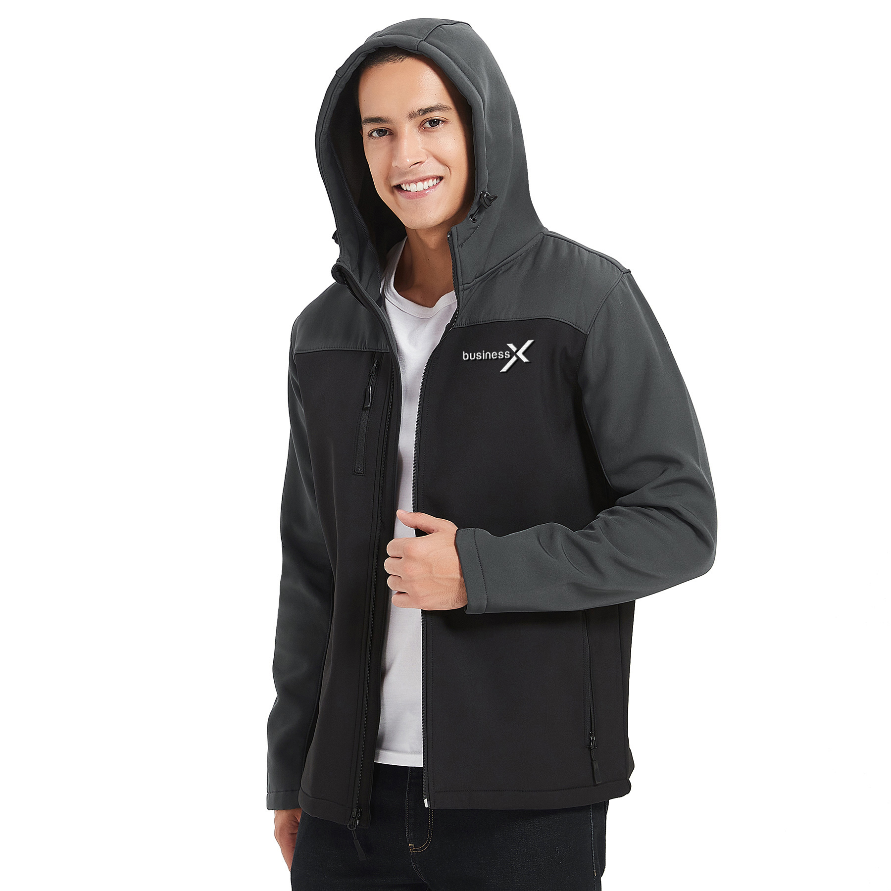 Men's Hooded Core Soft Shell Jacket 1