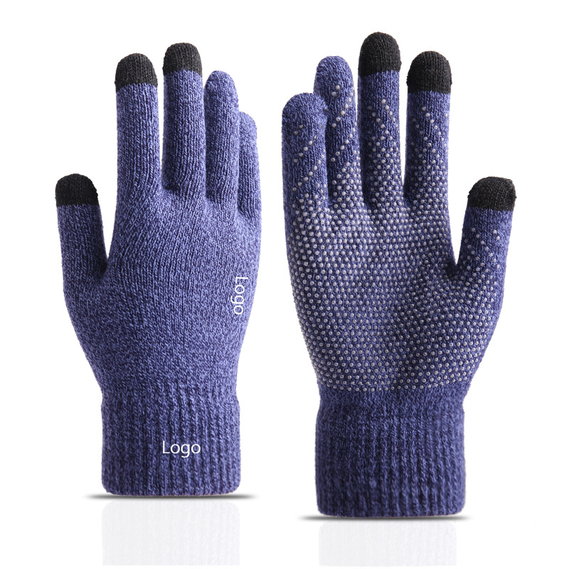 Winter Knit Gloves Touchscreen fingers Anti-Slip Warm Elastic Texting Smart Phone Gloves 2