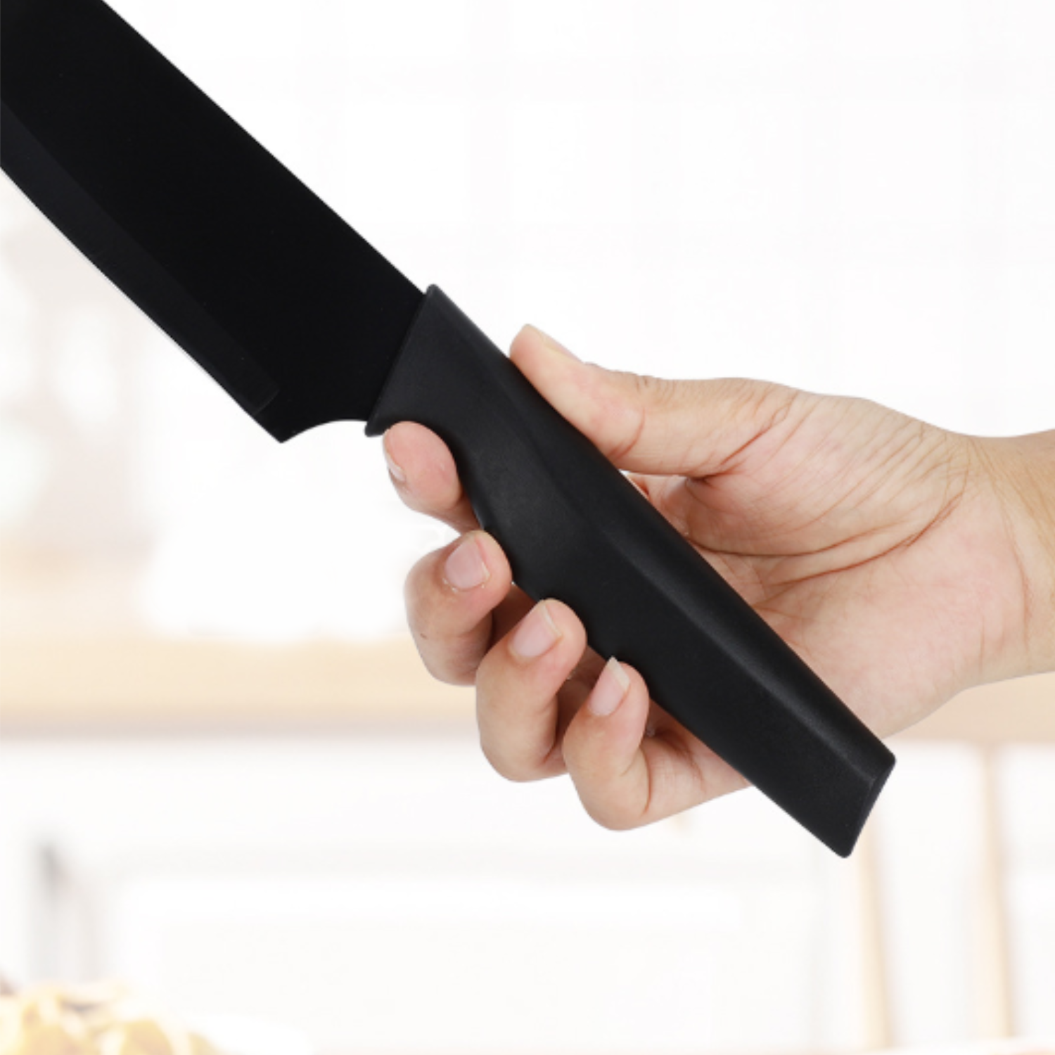 Kitchen Knife Set w/ Wooden Holder 5