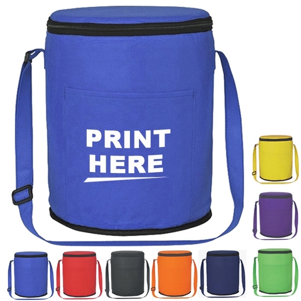 12 Pack Round Cooler Tote Bag 5