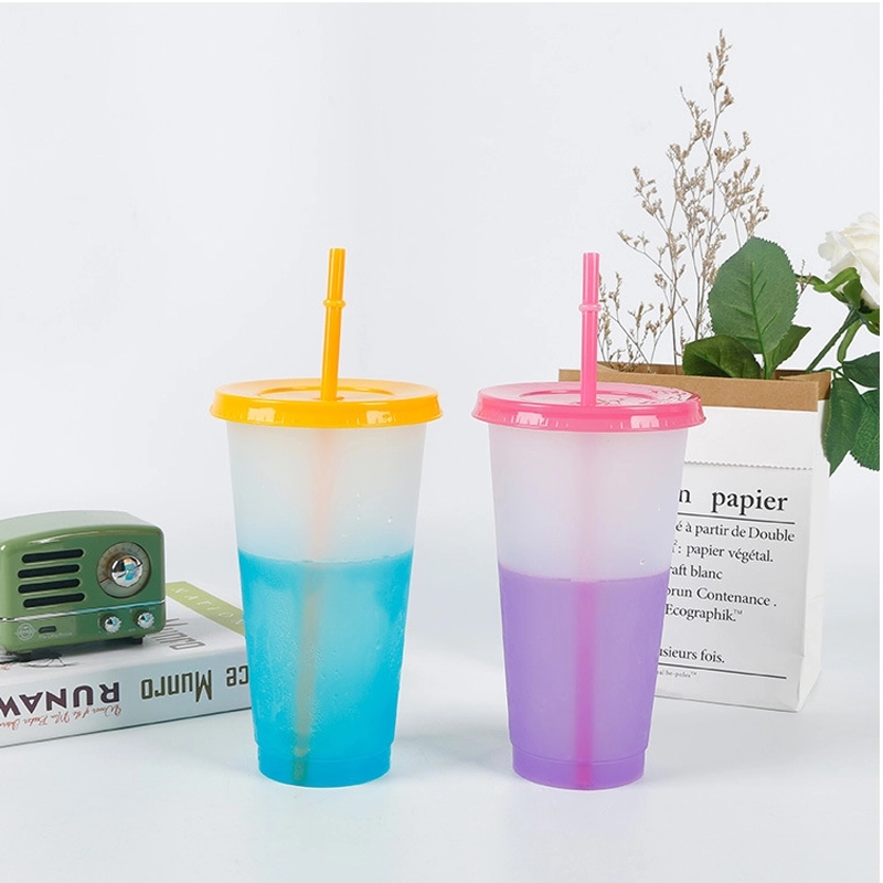 24oz Reusable Color Changing Cold Drink Cups 5