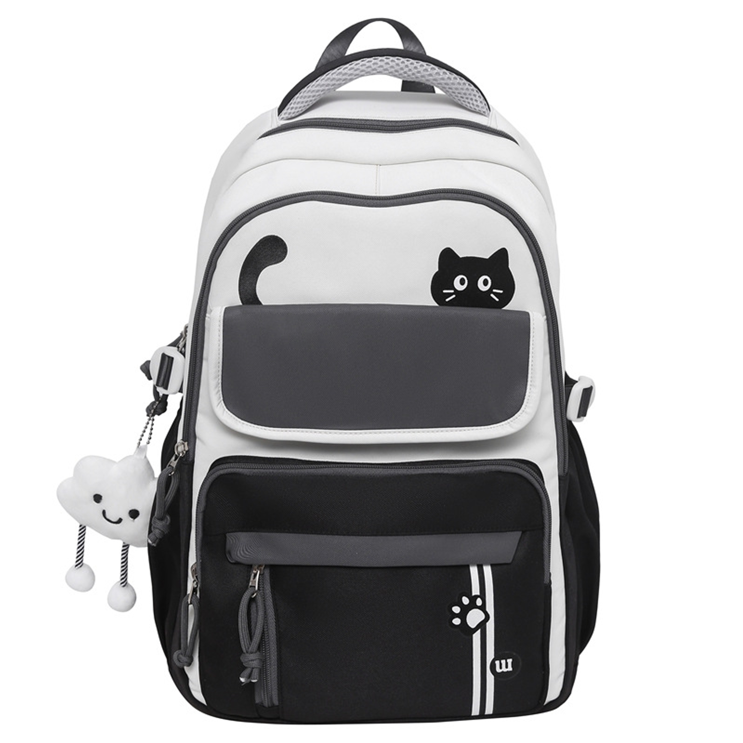 Large Capacity Nylon Backpack w/ Pendant 7