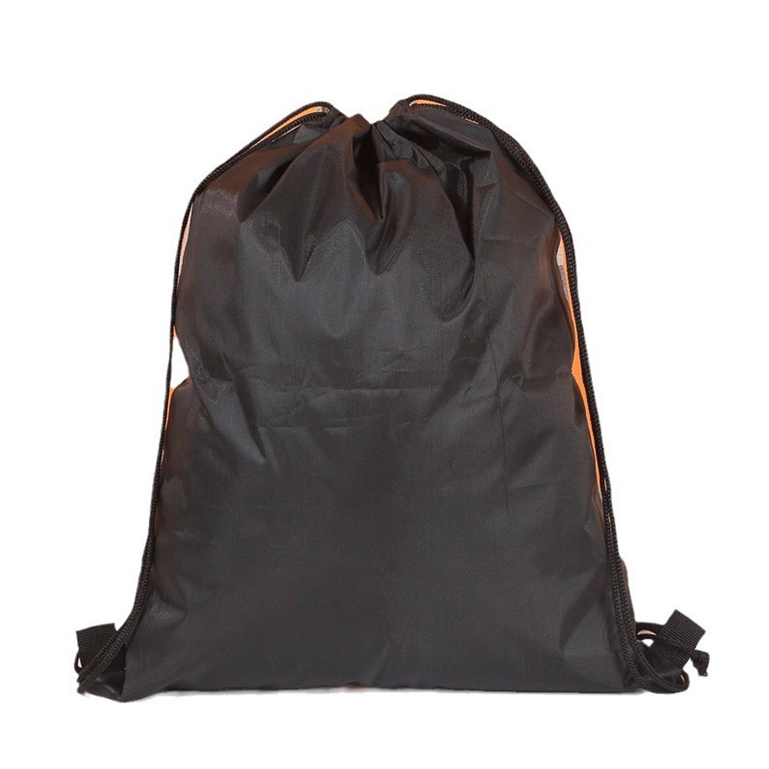 Linen Oxford Cloth Outdoor Splicing Drawstring Backpack 6