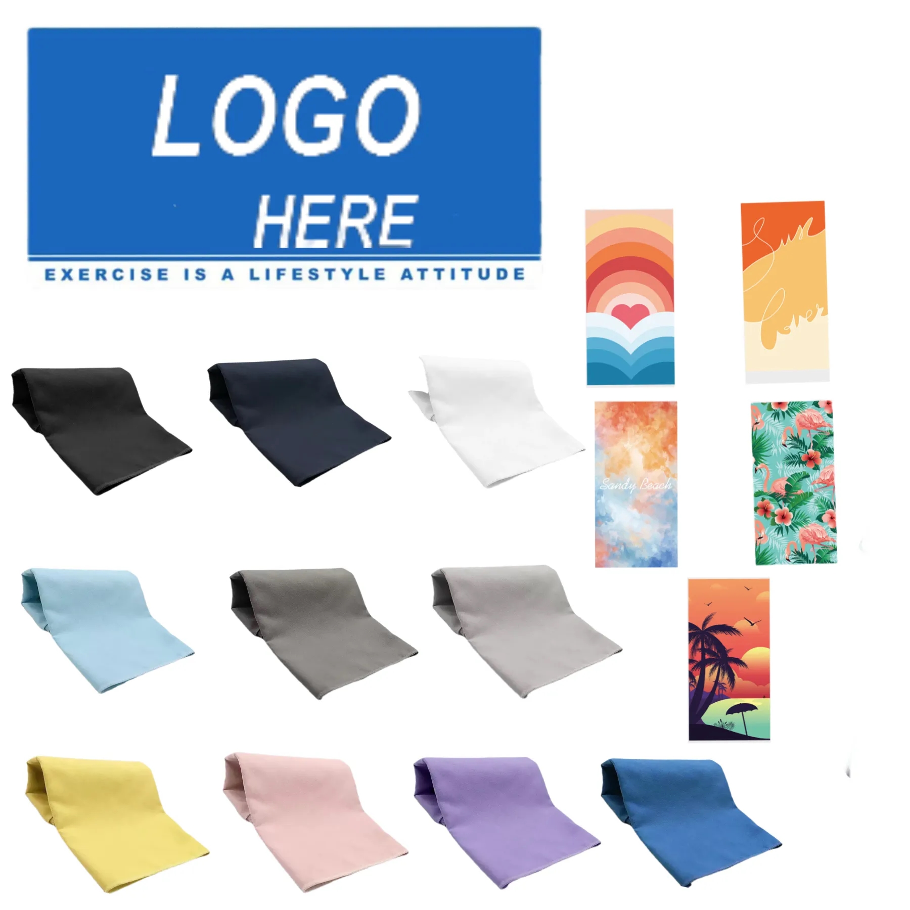 Microfiber Beach Towel Fast Drying, 36" x 30" 5