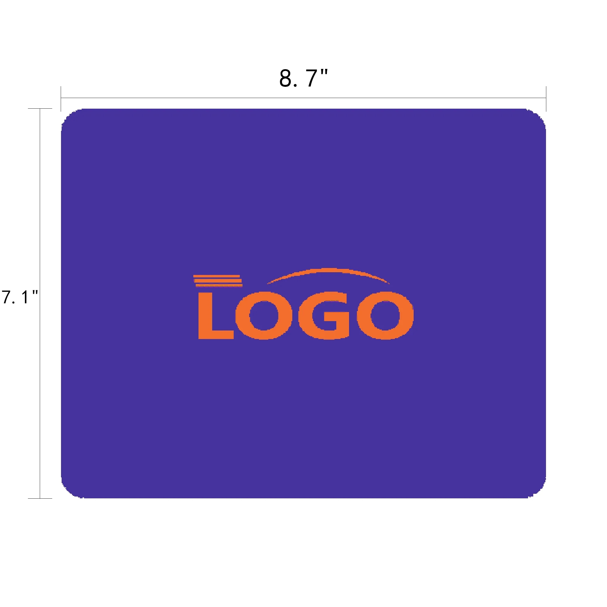 Full Color Rubber Computer Mouse Pad 2