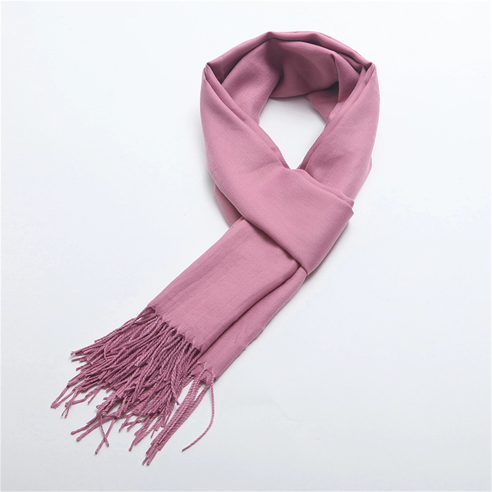 Pashmina Solid Shawl Wrap Scarf w/Fringes 12